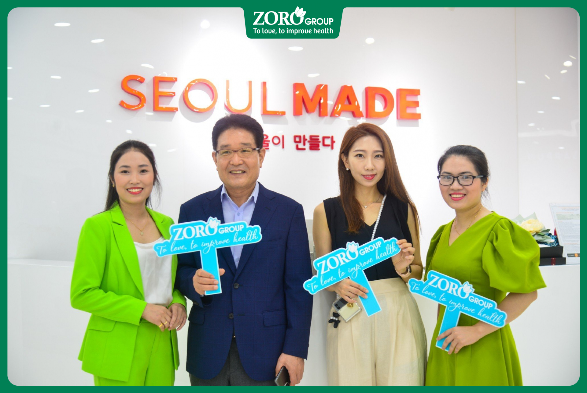 Đại diện ZORO Group và Mỹ phẩm Hàn Quốc Seoul Made