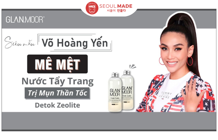 Cách dùng nước tẩy trang Glan Moor Detok Zeolite